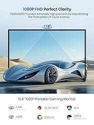 UPERFECT Portable Monitor 15.6", 125% sRGB 1080P