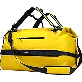 MIER Large Waterproof Duffel Bag Rolltop Dry Backpack Duffle Bags for Kayaking, Rafting, Boating, Swimming, Camping, Travel, Gym, Beach, 60L/80L