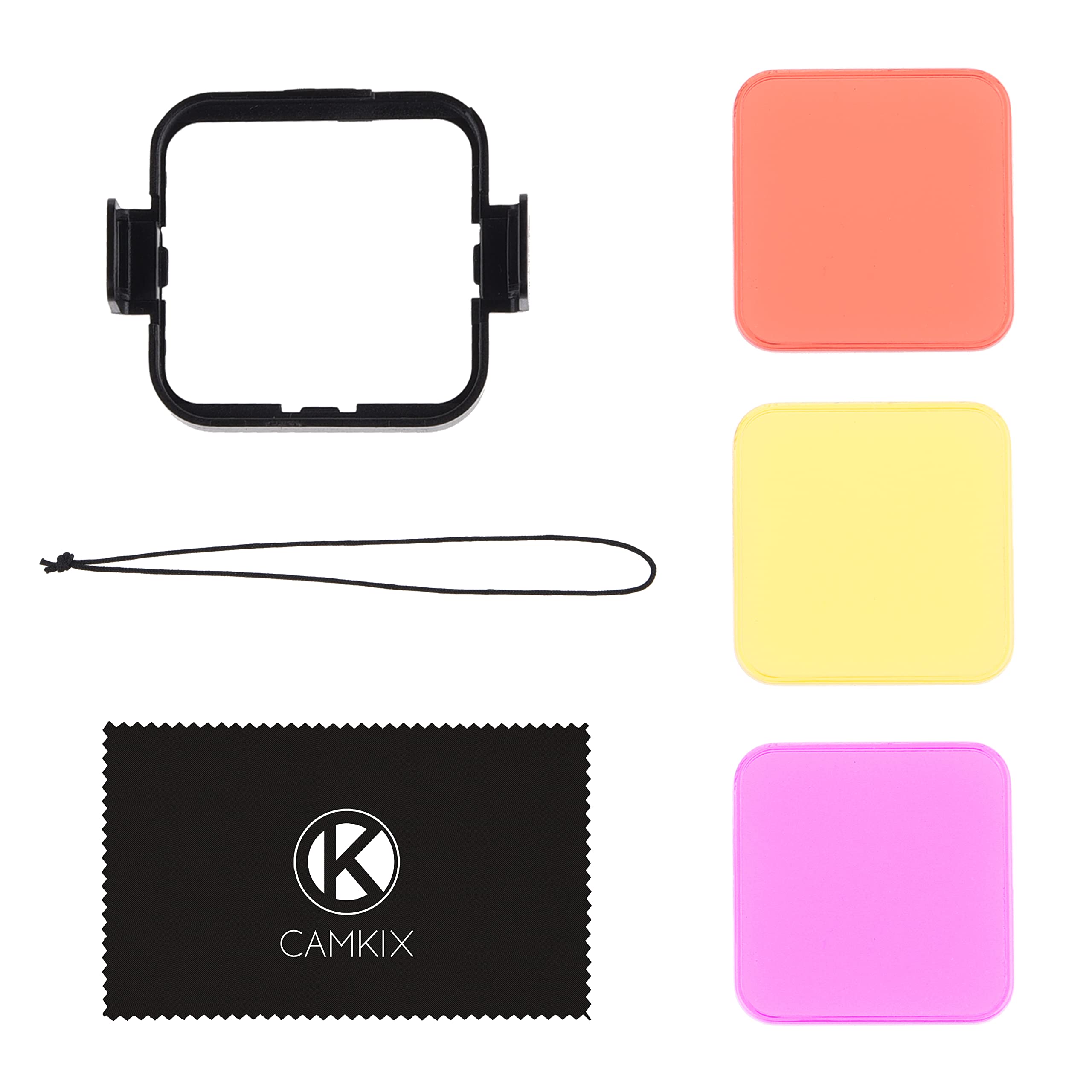 CamKix Diving Lens Filter Kit compatible with GoPro HERO 5 and HERO 4 Session Camera - Enhances Colors for Various Underwater Video and Photography Conditions - Vivid Colors, Improved Contrast