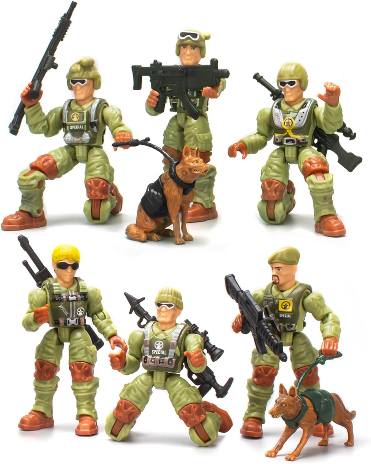 Baimiby Army Men Action Figures,Toy Soldiers for