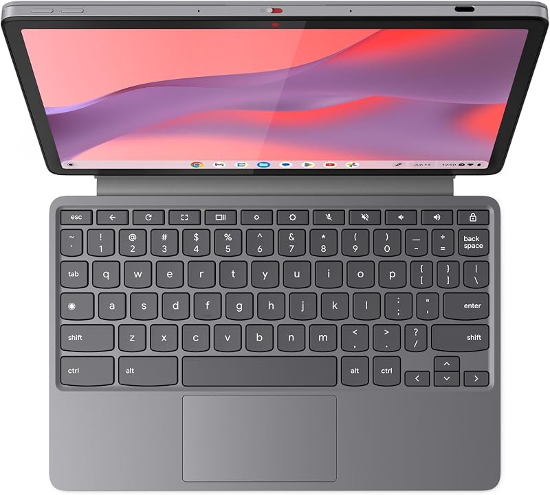 Chromebook Duet Gen 9-11" WUXGA Touch + Caneta incluído (MediaTek Kompanio 838, 8GB RAM, 128GB Emmc, ChromeOS) QWERTY Cinzento + 3 meses Google AI Pro com Gemini Pro e 5TB