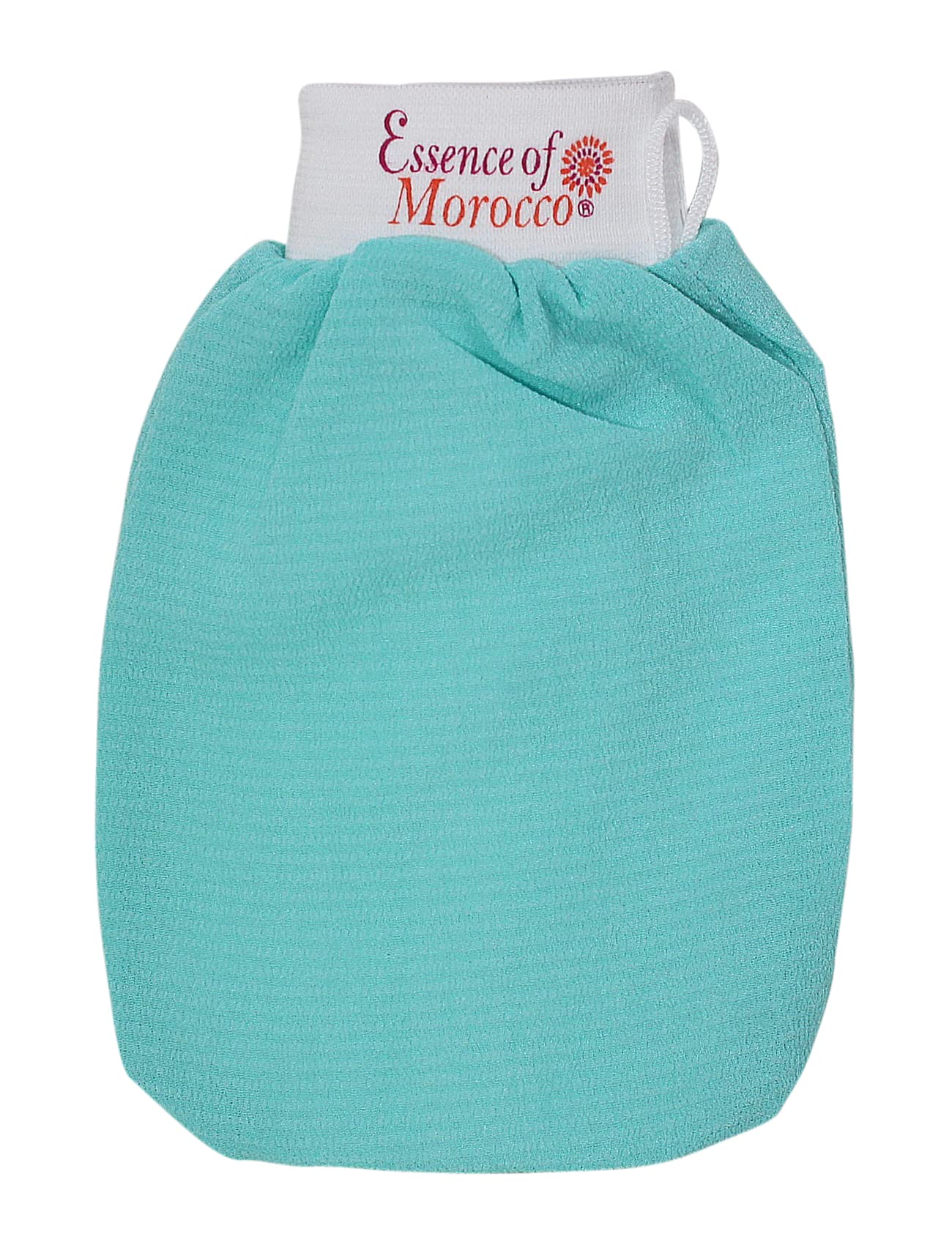 Moroccan Exfoliating Kessa Glove Blue Hammam Scrub Mitt Made in Morocco Premium Quality Reusable Helps Cleanse Skin, Remove Fake Tan and Ingrown Hair (Pack of 1)