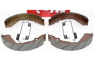 HI-CALIBER POWERSPORTS PARTS (2 Sets) WATER GROOVED Front Brake Shoes & Springs for 1991-2002 Suzuki King Quad LTF 300 & 4WDX 4WD ATVs