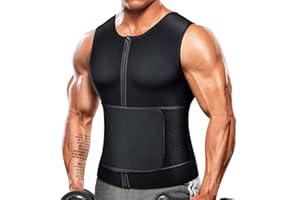 Mayboom Mens Waist Trainer Sauna Vest for Men Weight Loss Body Shaper Sweat Vest for Men Faja Para Hombre Plus Size