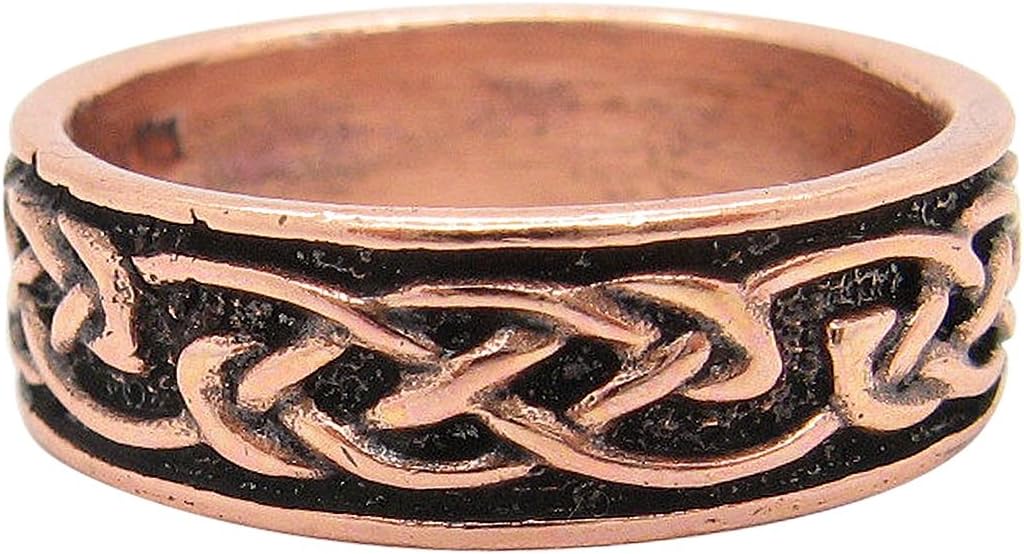 Copper Celtic Knot Ring #CR053-1/4 of an inch - Available in Sizes 6, 8, 9, 10, 11, 12 and 13.