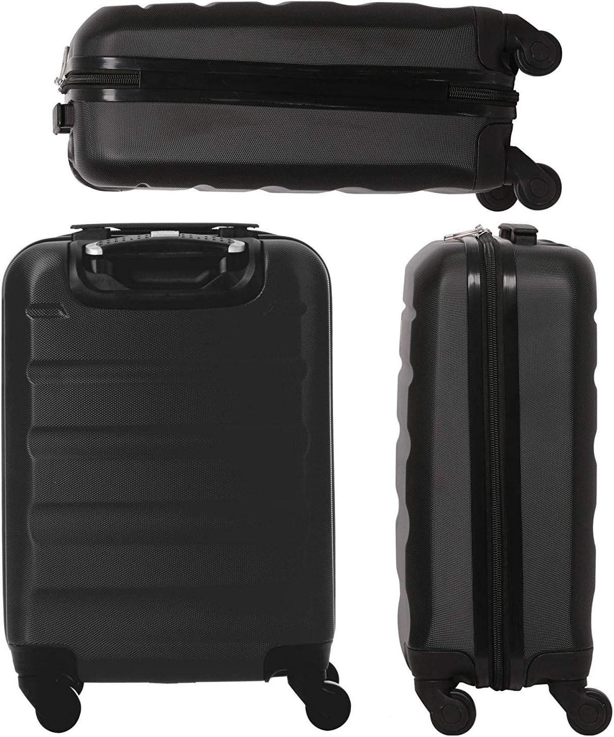 Aerolite Lightweight 55cm Hard Shell Cabin Suitcase 4 Wheel Carry On