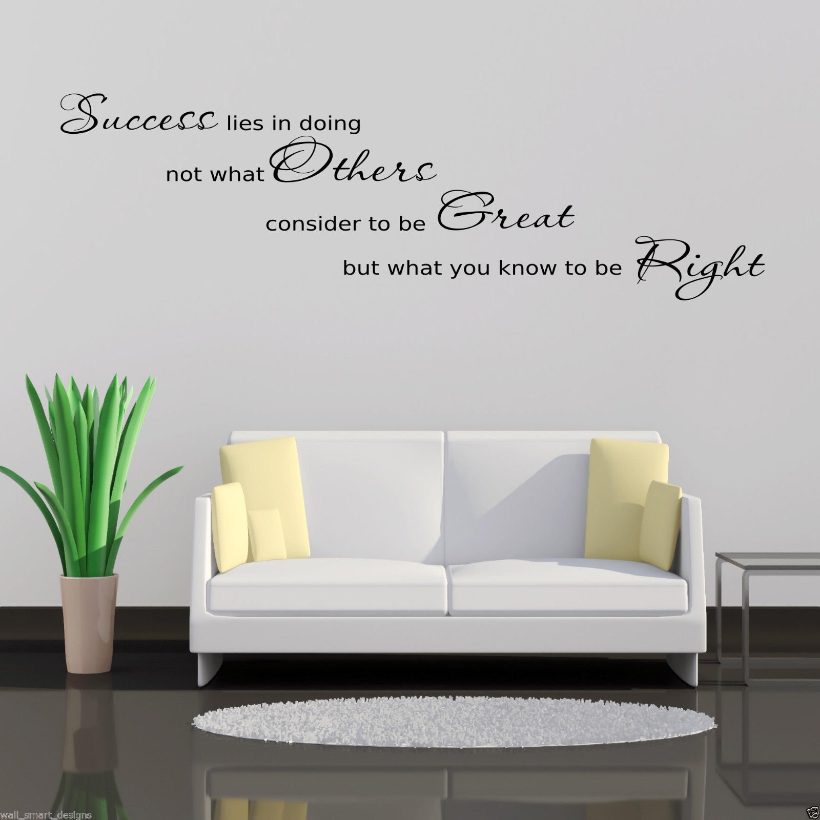 SUCCESS OFFICE Wall Art Sticker Hall Lounge Quote Decal Mural Stencil Transfer WSD610