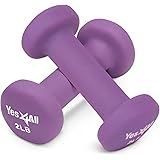 Yes4All Deluxe Neoprene Dumbbells (A Pair) – Multi Color & Weights Available