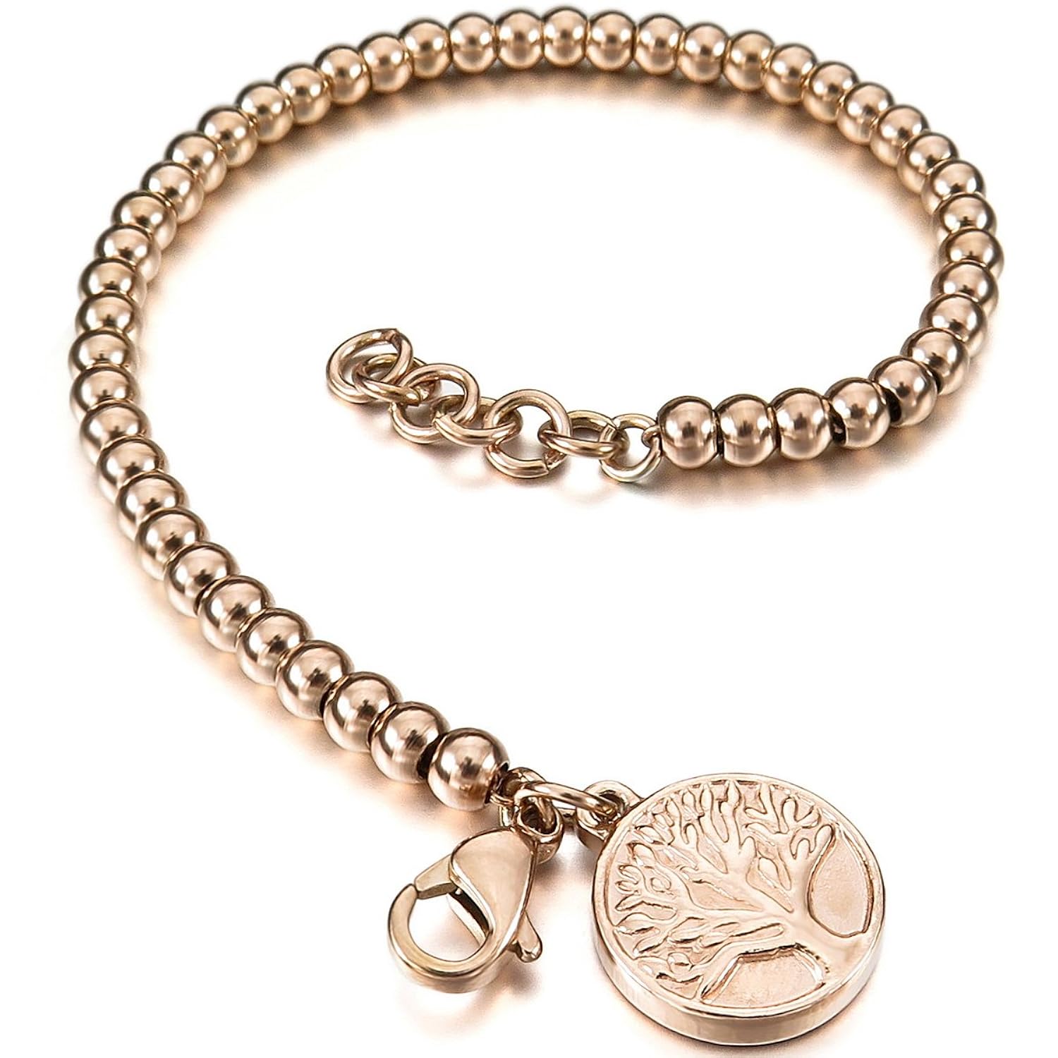 MunkiMix Acero Inoxidable Pulsera Brazalete Eslabones Link Enlace Muñeca Plata Rosa Oro