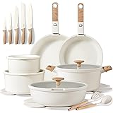 CAROTE 25pcs Pots and Pans Set Non Stick, Cookware