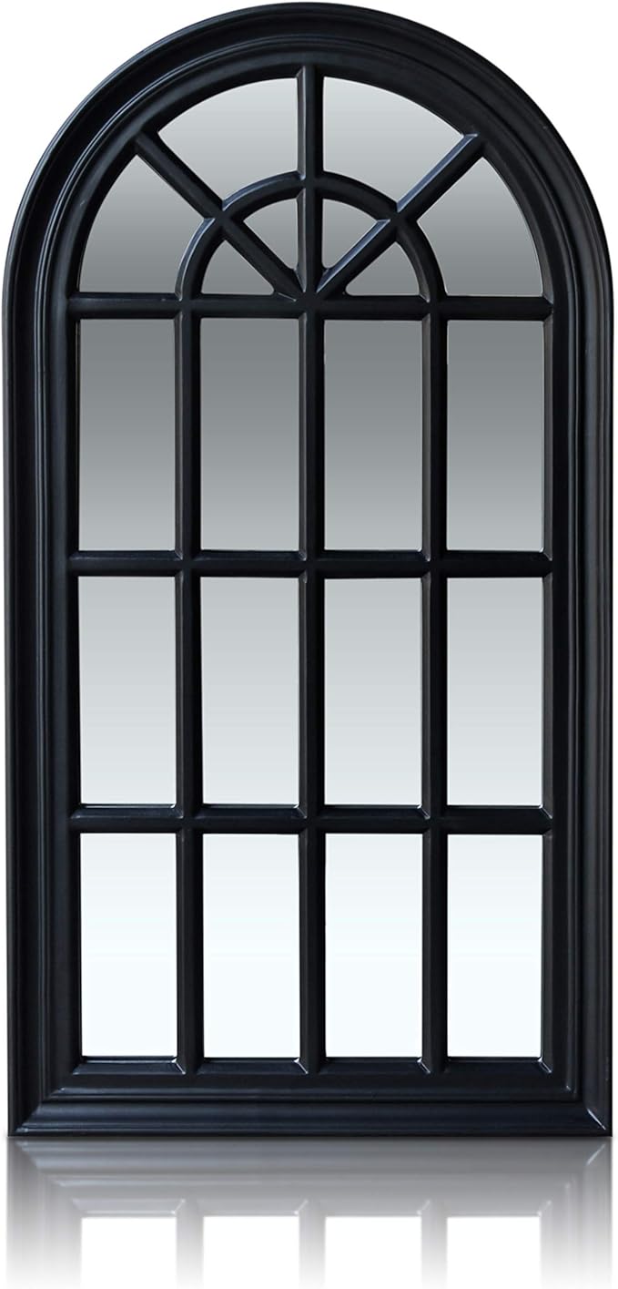Antic by Casa Chic French Arched Window Mirror 46x86 cm Solid