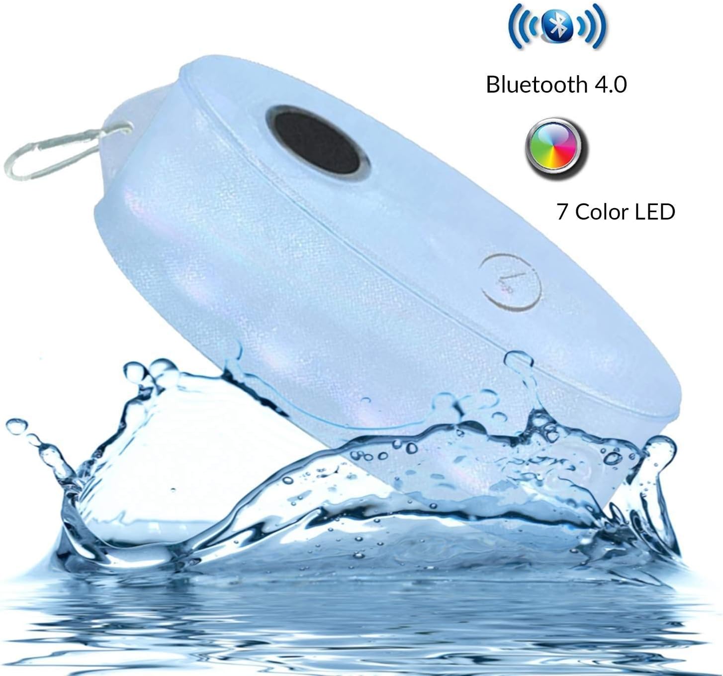 Inflatable Lantern and Bluetooth Speakers w/Color Changing LED Lights Waterproof Solar Charger Wireless Portable Great Fun for Pool Boating Party Camping Hiking Kayaking Cycling Travel Shower