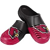 FOCO NFL Mens Big Splash Team Logo Solid Clogs Comfortable Water Slip on Shoes