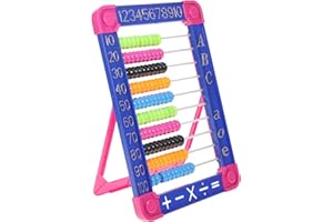 Toyvian 1pc Plastic Abacus Toy Abacus for Kids Math Kids Counting Toys Preschool Learning Toys for Classroom,Random Color