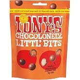 Tony's Chocolonely Milk Chocolate Caramel Sea Salt and Biscuit Bits, 100 GR