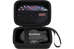 Elonbo Carrying Case for Blinger Dazzling Starter Kit, Blinger Kids Glam Collection Starter Kit Storage Bag, Kids Hair Styling Tool Travel Organizer Holder, Black