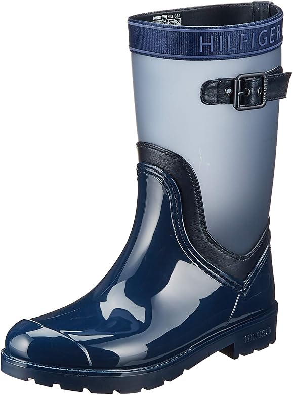 tommy hilfiger buckle rain boot