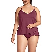 Women's Flutter Scoop Neck Tankini Top | Lands' End