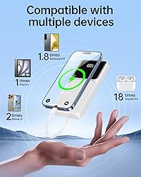 Portable Charger with Built in Cable - 22.5W Fast