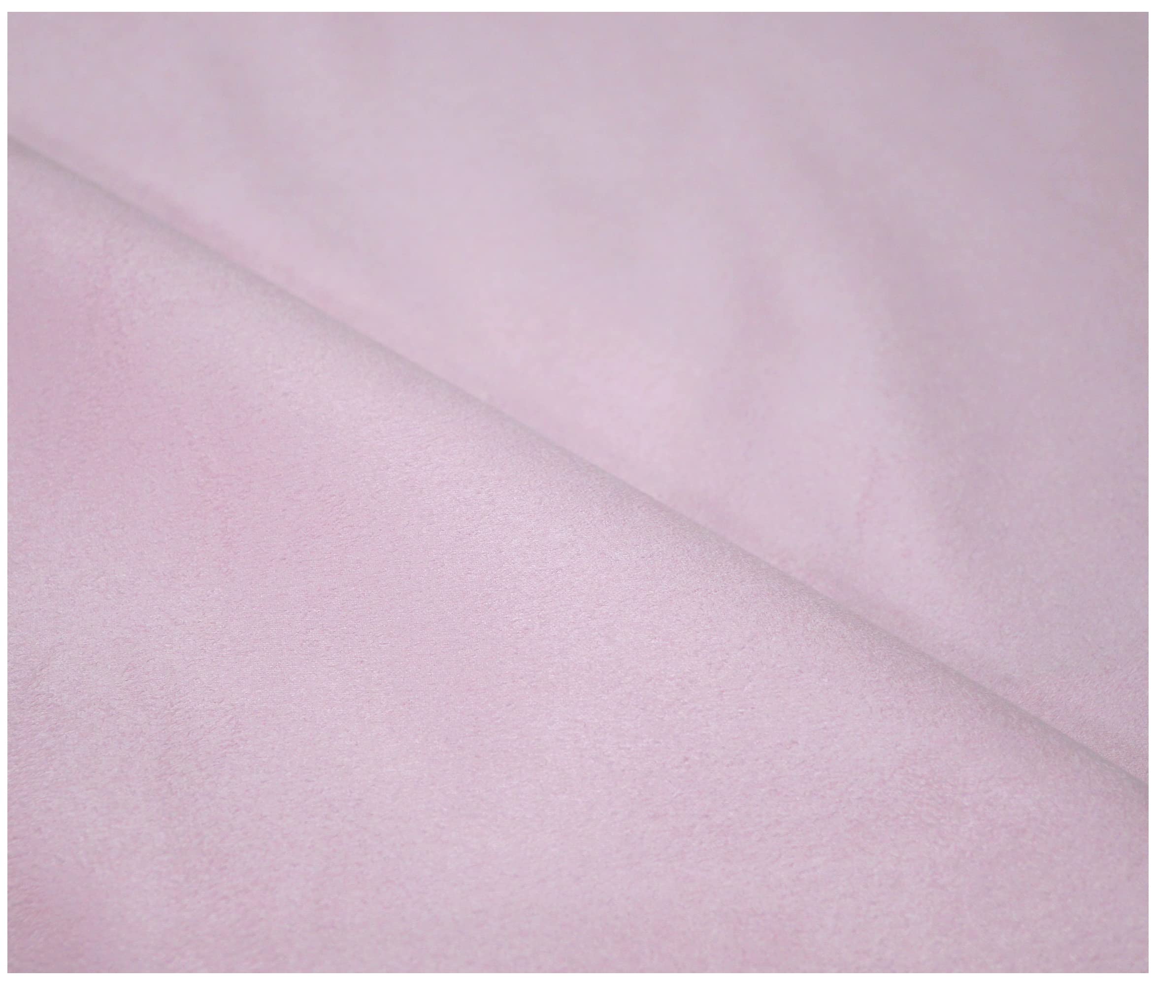 Faux Suede Soft Touch Leatherette Upholstery Fabric for Furnishings Cushions Curtain (300 x 150cm (3 Metre), Baby Pink)