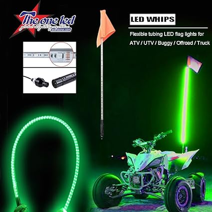 bike flag pole lights