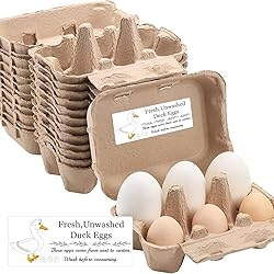 Unwashed Chicken Quail Duck Egg Carton Stickers 1