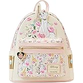 Loungefly Aristocats Duchess in Paris Floral AOP Double Strap Shoulder Bag