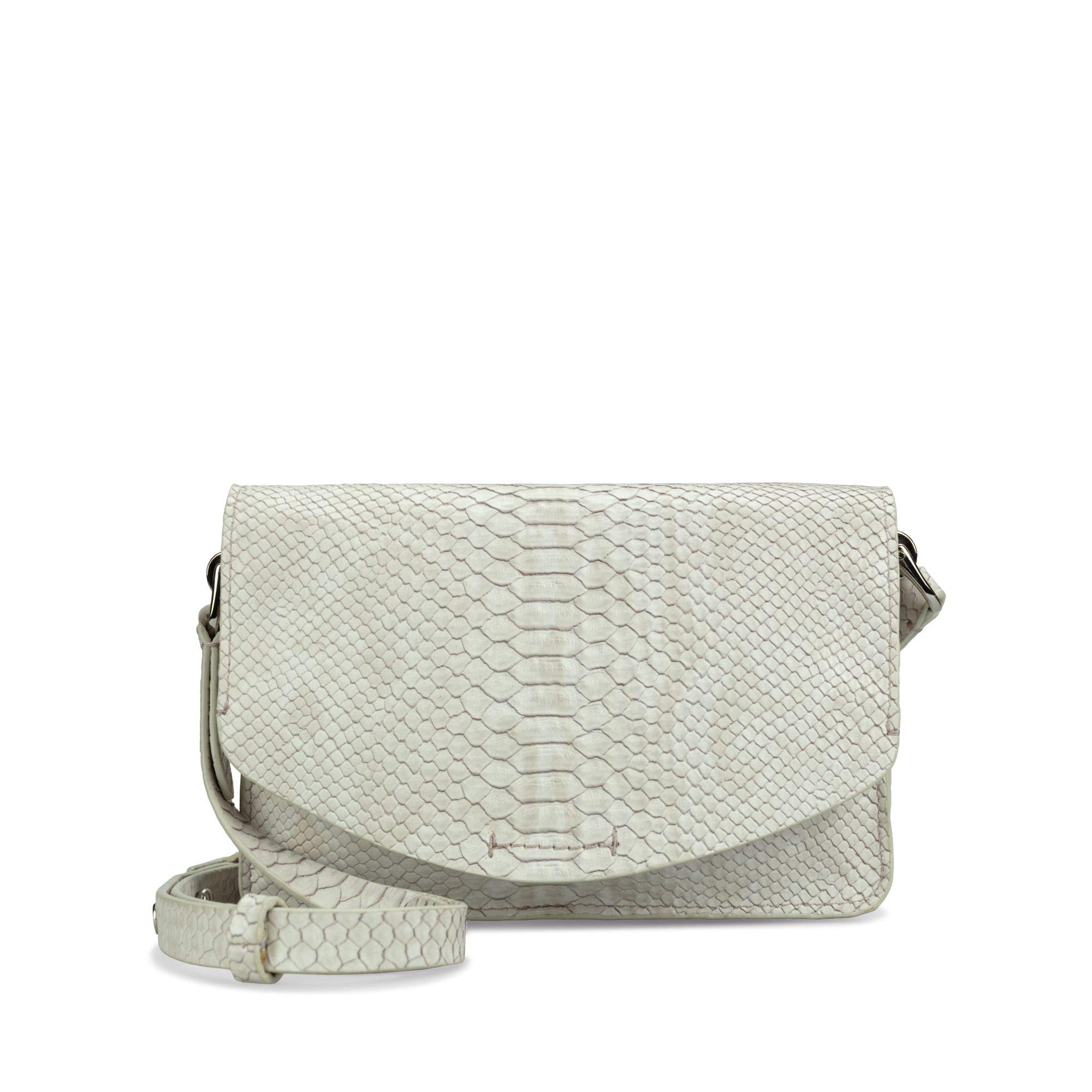 Clarks Marva Wave Shoulder Bag, White Snake, 1x1x1 cm (B x H x T)
