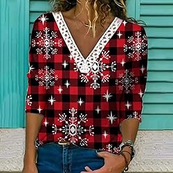 Cheifay Tank Tops Women 3XL Tall 3/4 Sleeve Shirts