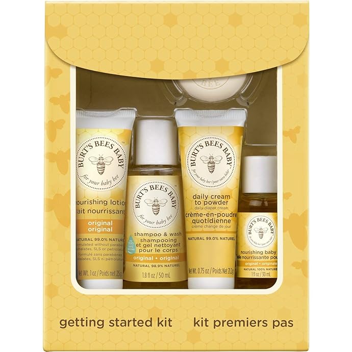 Burt’s Bees 小蜜蜂 Getting Started Kit 宝宝洗浴护理5件套 8折$10.39 S&S订购可再优惠5% 海淘转运到手约￥91 中亚Prime会员可凑单免运费直邮到手约￥103