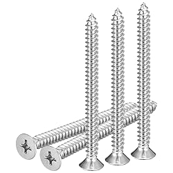 DTGN 50Pcs #10x2-3/8" Flat Head Wood Screws, 304