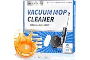 YoLandBuild Vacuum Mop Cleaning Tablets (120 Count) - Fast Dissolve, Odor Eliminating & Pet-Safe | Compatible with Tineco Flo