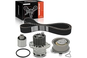 A-Premium Timing Belt Kit & Water Pump Compatible with Volkswagen Jetta 2004-2005 1.9L, Golf/Beetle 2004-2006 1.9L, Passat 20