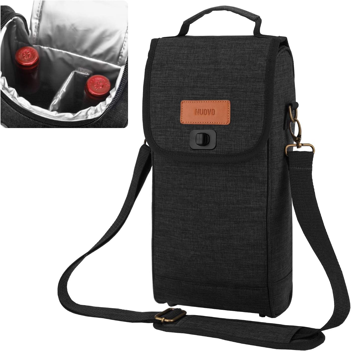 two bottle wine cooler bag