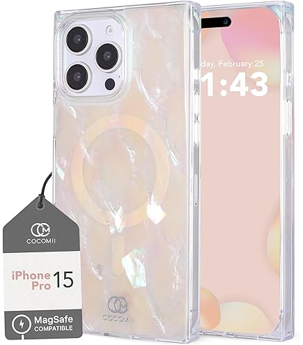 iPhoneアクセサリー mom Amazon.com: Reezaddin Mother of Pearl Glitter Phone Case for