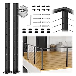 Zylorix 2Pack 36" T304 L-drilled Cable Railing