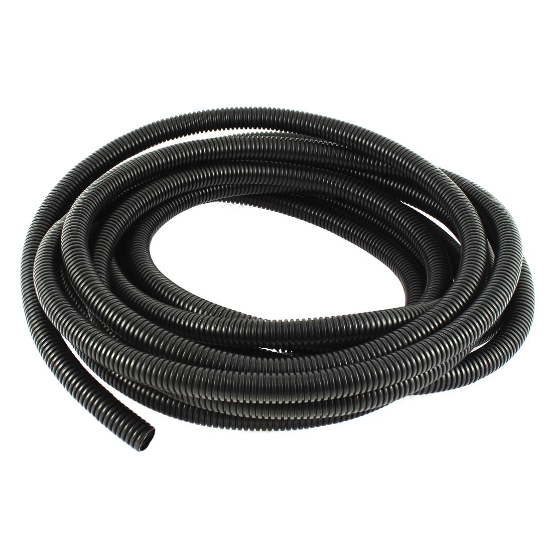 Sourcingmap 7 M 13 x 15.8 mm Plastic Corrugated Conduit Tube for Garden,Office Black