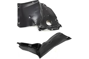 Evan Fischer Fender Liner Front, Driver and Passenger Side, Front Lower Section Compatible with 2003-2007 Mercedes Benz C230, 2001-2005 C240, 2006-2007 C280 & 2001-2005 C320 - MB1249114, MB1248183