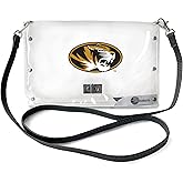 Littlearth NCAA Clear Envelope Purse with Black Fashion Strap