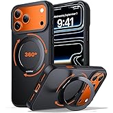 Zuoderri for iPhone 17 Pro Max Case with Stand,Fits MagSafe,Military Drop Protection,Build in Kickstand,iPhone 17 Pro Max Phone Case 6.9" Matte Black