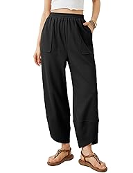 Xiaoxuemeng Womens Baggy Wide Leg Pants Casual
