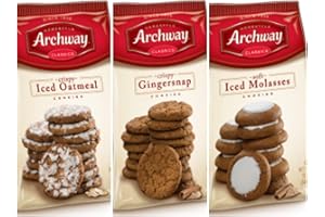 ARCHWAY COOKIES Soft Iced Molassess, 12 oz. Crispy Gingersnap, 12 oz. & Crispy Iced Oatmeal, 12 oz.