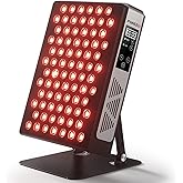 Red Light Therapy Devices, 78 pcs 4-Chip LEDs 630nm-850nm Near Infrared Light Therapy Panel, Adjustable Brightness (20-100%), Time(5-30 min) Red Light Panel for Home Office & Gym