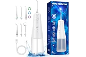 Water Flossers for Teeth Cordless: Electric Water Flossers with 310ML Tank 3 Modes 6 Jet Tips, Water Teeth Cleaner Picks for 