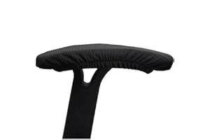 Melaluxe Stretch Office Chair Armrest Covers, Arm Rest Slipcovers (Black)