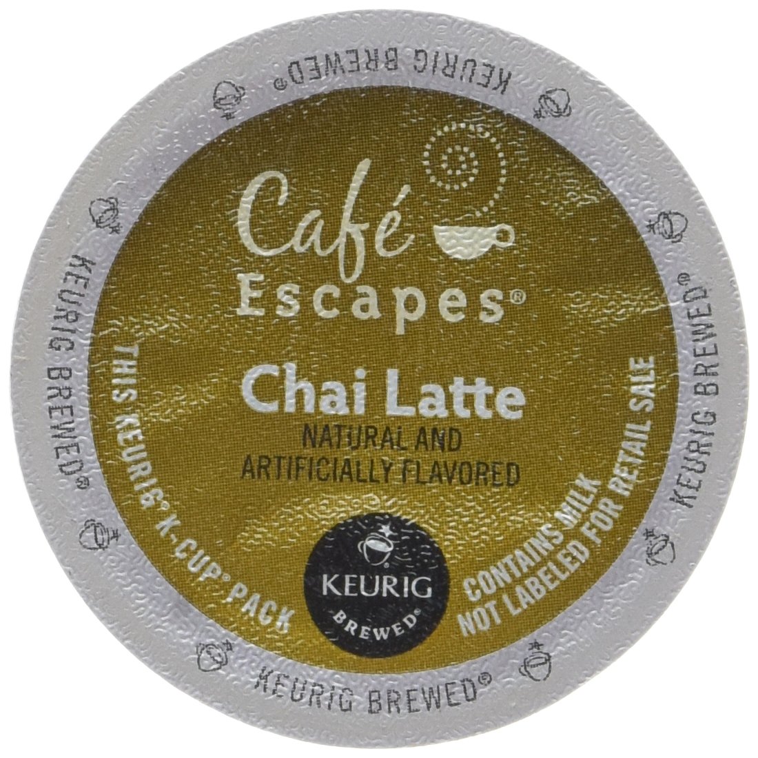 M.BLOCK & SONS 00805 16 Count Chai Latte K-Cup, White