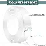 MOKANI Nano Double Sided Tape 3 Rolls 5M 2cm Reusable Transparent Gel view 2