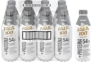Lala 100 Proteína Light Leche Sin Lactosa Reducida en Grasa x 1 Paquete x 12 Unidades de 1 Litro c/u