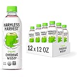 Harmless Harvest Organic Coconut Water, Hydrate With Natural Electrolytes, Fair for Life Certified, 12 Fl Oz (Pack of 12)