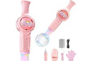 WTUST Fog Bubble Machine, Colorful Smoke Bubble Machine for Kids, Elastic Bubble Fog Machine, Magic Smoke Bubble Wand, Christmas Birthday Boy Girl Gifts